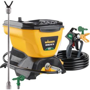 Wagner Spraytech 2422951 Control Pro 130 Paint Sprayer Kit, High Efficiency Airless Sprayer with Low Overspray & 12" Extension, 515 & 413 Tip for Large Projects, Yellow