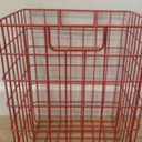 Wire Basket, Decor Crafts Kitchen Organizing.for Closets,Cabinets,Pantries,Office 12x8 Inch, Red