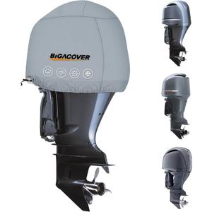 Outboard Motor Cover for Yamaha 4.2L F225 / F250 / F300 4.2L V6 Offshore Engine Cover Yamaha, Waterproof Heavy Duty 600D Oxford with Cotton Lining Fade Resistant Boat Engine Hood Cowling Cover