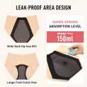 Carer Incontinence Underwear for Women Washable 3 PCS Leakproof Underwear for Women 150ml Super Absorbent Bladder Leak Proof Underwear for Womens Bladder Leakage Protective Panties, Medium