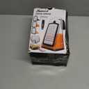 Cheese Grater with Garlic Crusher- Box Grater Vegetable Shredder with 3 Stainless Steel Blades - Graters for Kitchen- Cheese Graters with Handle - Garlic Mincer Tool and Vegetable Peeler