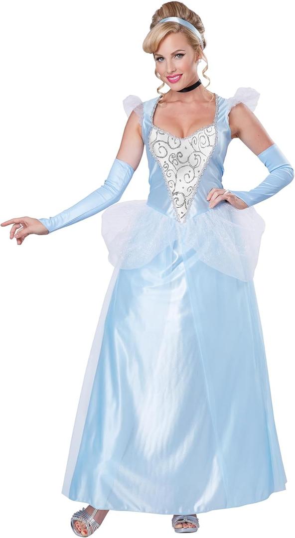 California Costumes Women's Classic Cinderella Long Dress (Cancun)
