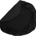 Alipis Flexible Black Tablecloth Table Cover Elastic Outdoor Picnic Decor for Home Party
