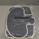 Momcozy Stroller Cooling Pad | Universal Soft Cooler Pad, Breathable & Adjustable Seat Liner | Detachable 2-Piece Cooling Cushion | Fits Strollers, Crib, High Chair, Swing Light Gray, Cooling Pad