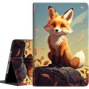 Case for Galaxy Tab A9 Plus  Auto Sleep/Wake Multi-Angle Viewing Slim Folio Stand Cover for Samsung Galaxy Tab A9+/A9 Plus 11 Inch 2023 (SM-X210/X216/X218), Cute Baby Fox