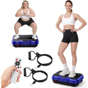 Vibration Plate Exercise Machine for Lymphatic Drainage, Vibration Platform for Weight Loss, 400 Lbs Capacity Shake Plate Full Body Workout Vibrate Fitness Platform for Home Women Men