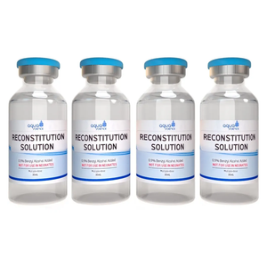 Aqua Science Reconstitution Solution Pack of 4 (50 packs) - 30ml - Ultra Clean Solution in Premium Glass Vials,Made in USA recon-4pack-30ml