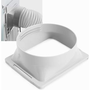 5.9 Inch Portable Air Conditioner Exhaust Hose Coupler, Square to Round Coupler, Window Adapter Mobile Air Conditioner Accessories Not Universal, Check Compatibility(Square)