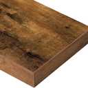QEEIG Floating Shelves for Wall Bathroom Shelf Bedroom Kitchen Living Room Farmhouse Small Book Shelf 16 inch Set of 2, Brown (015-BN2)