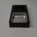 URPOWER 2-in-1 Elevated Dog Bowls 4 Height Adjustable Raised Dog Bowls with No Spill Water Bowl and Stainless Steel Food Bowl Non-Slip Stand for Small Medium Large Dogs