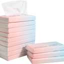 Car Tissue Refills Facial Tissues Refills for Car Visor Tissue Holder, Travel Tissue Tubes Box Container Perfect Fit Car Cup Holders (1 Count (Pack of 12))