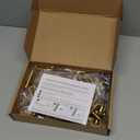 25 Pack Gold Cabinet Knobs 2 Inch - Brushed Brass Drawer Knobs Single Hole Gold T Bar Hardware Drawer Pulls for Kitchen Cabinets and Dressers