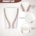 Teling 100 Pieces Baseball Themed Party Paper Cups Disposable 9oz Paper Cups for Sports Party Supplies Decorations Paper Drinking Cups for Birthday Party Favors