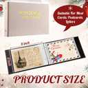 Spiareal Wonderful Memories Card Organizer Set Greeting Card Holder 6 x 8 Inches 100 Pages Stamping Binder Album Display Organization Storage for Memory Greeting Photo Gift, 7.09 x 10.24 inches