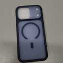 SUPFINE Magnetic for iPhone 17 Pro Max Case (Compatible with MagSafe)(Military Grade Drop Protection)(Camera Protection) Translucent Matte Shockproof Phone Cover,Dark Blue