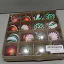 16PCS Christmas Balls Ornaments - 2.36 Plastic Christmas Tree Ornaments Balls Shatterproof, 2026 White Green Silver and Red Hanging Decorations for Christmas