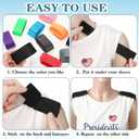 Kajaia Solid Sleeves Holders Sports Sleeve Clips Soccer Softball Baseball Sleeves Ties for Sports T Shirts 9.84 x 1.57 Inch