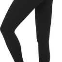 Buttery Soft Tummy Control Workout Leggings with Pockets for Women High Waisted Athletic Yoga Pants (XX-Large, Black)