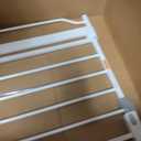 Regalo Safety 29-49" Easy Step Extra Wide Baby Gate for Doorways & Bottom of Stairs, Pressure Mounted Safety Gate with Door for Babies, Toddlers & Pets, White