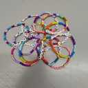 Bonuci 12 Pcs Kids Friendship Bracelets for Girls Motivational Letter Beads Bracelets Bulk for Girls Toddler Jewelry Gifts