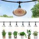 Outdoor LED Grow Light, Waterproof String Plant Growing Light, 21 FT Full Spectrum Growth Light, Suitable for Garden, Farm, Flower, Seedling Greenhouse Grow Light (6 Light)