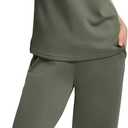 SAMPEEL Two Piece Sets for Women Summer Outfits Beach Vacation Clothes Wide Leg Crop Pants (Green, L)