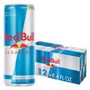 Red Bull Sugar Free Energy Drink with 80mg Caffeine plus Taurine & B Vitamins, 8.4 Fl Oz, Pack of 12 Cans, Best Before: 11/15/26