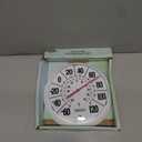 Springfield Indoor Outdoor Big and Bold Dial Thermometer, Wireless Thermometer with Easy to Read Large Numbers for Patio, Pool, and Indoor Areas, 8-Inch, White