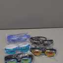 Treela 5 Pcs Swimming Goggles for Adults Pool Goggles Swim Glasses Bulk Multipack Anti Fog Silicone No Leaking, Vivid Style