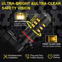 Warm White 9006 HB4 LED Fog Light Bulbs Car Running Board Light Bulbs | 360° Illuminating Fog Bulbs,6500K White Light, 600% Brightness Boost, Plug and Play,2PCS