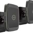 WixGear (2 Pack Universal Stick On Dashboard Magnetic Phone Car Mount, for Cell Phones and Mini Tablets with Fast Swift-snap Technology, (Newer Bigger Model)