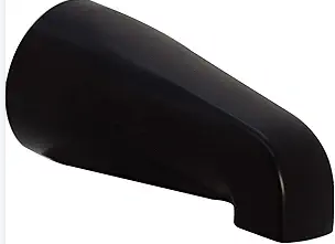 Westbrass E531-1F-62 5-1/4" Standard Front Connection Tub Spout, Matte Black