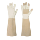 HANDLANDY Rose Pruning Gloves for Men & Women, Long Thorn Proof Gardening Gloves, Breathable Pigskin Leather Gauntlet, Best Garden Gifts & Tools for Gardener