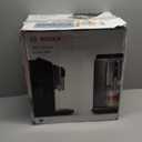 Bosch TIU20508 300 Series Fully Automatic Espresso Machine with Milk Express (in-cup frother), LCD + Touch Control Panel, Cup Warmer, OneTouch Milk-based Beverages and 5 Beverage Options, Dark Silver