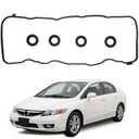 VS50741R Engine Valve Cover Gasket Set Compatible with 1.8L 2006-2015 Honda Civic, 2016-2017 Honda HR-V 1.8L, 2013-2015 Acura ILX 2.0L, 2007 2008 2009 2010 2011 2012 2014 VS50563 VS 50741 R