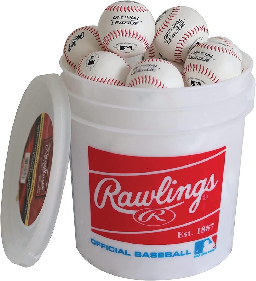 Rawlings | Official League Recreational Use Practice Baseballs | Youth/8U | R8U | | 24 Count (One Size, White)