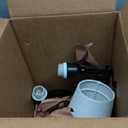 Bathroom Light Fixtures, Matte Black Vanity Lights with Flared White Fabric Shade, 3 Light Wall Sconce, Modern Sconces Wall Lighting for Hallway Bedroom, VL837-MB-3