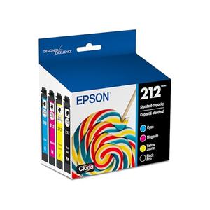 EPSON 212 Claria Ink Standard Capacity Black & Color Cartridge Combo Pack (T212120-BCS) Works with WorkForce WF-2830, 2850 and Expression XP-4100, 4105