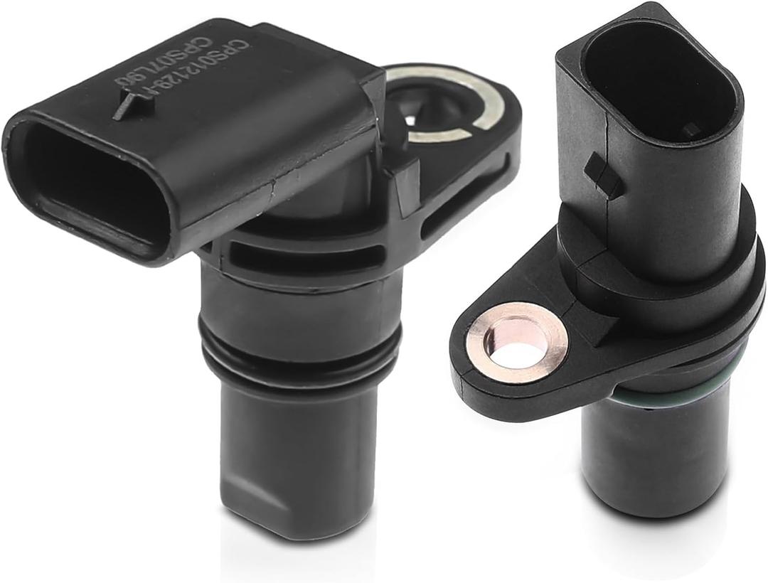 A-Premium 2-PC Engine Camshaft Crankshaft Position Sensor Compatible with Volkswagen Jetta 2009-2010, Golf City 2009, 2.0L, Replace# 06H906433, 95860610600