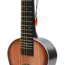 23" Acoustic Guitar, Kids 6 String Toy Guitar - Realistic Steel Strings - Beginner Practice First Musical Instrument for Children, Toddlers (Walnut), Miniature
