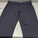 Plaid&Plain Mens Slim Fit Dress Pants Stretch Dress Pants (31W x 28L, Navy Blue)