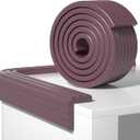 Edge Protector,Baby Proofing Baby Edge Protector Strip Safety,Soft Rubber Foam Padding,Edge Corner Guards Protector Corner Edge Bumpers for Furniture (Brown Purple, 6.56Ft x 3.15" W x 0.31" Th)