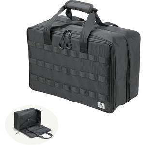 CAMPINGMOON Storage Bag Double-layer for Camping Stove IGT Tabletop Flat Burner Carry Case Black BK-46 CAMPINGMOON Storage Bag Double-layer for Camping Stove IGT Tabletop Flat Burner Carry Case Black BK-46