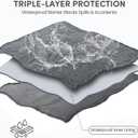 Waterproof Dog Blanket for Couch  Double Sided Washable Cat Puppy Blanket, Durable Furniture Protector for Dogs and Cats, Grey L(6050)"