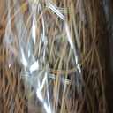 Seenelling 48" Halloween Decor Rattan Witch Broom with LED Light, Wood Color