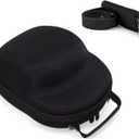 Hat Travel Case, Hat Case for Baseball Caps with Carrying Handle and Adjustable Shoulder Strap, Organizer Protects up to 6 Hats, Box for Travel and Home Storage(Black)