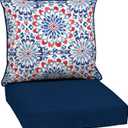 Arden Outdoor Deep Seat Cushion Set, 24x24, Clark Blue