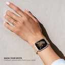 8 Pack Leopard Engraved Bands Compatible for Apple Watch Band 41mm 40mm 38mm 49mm 45mm 44mm 42mm 46mm Women, Cheetah Soft Silicone Sport Wristband Strap for iWatch Series 10 9 8 7 6 5 4 3 Ultra 2 SE