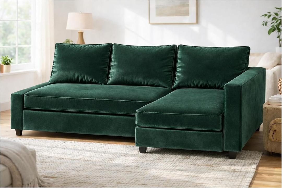 Velvet Friheten Couch Cover Compatible with IKEA Sleeper Sofa Slipcover, 5 inches x 12 inches x 12 inches