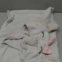 KeaBabies Organic Baby Towel with Hood for Girls, Boys - Soft, Absorbent, 100% Cotton Hooded Baby Towels for Newborns, Infants, Large Hooded Bath Towels for Babies, Kids, Toddler 1-3 (Ella)